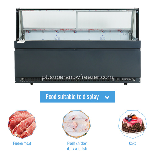 Contador do refrigerador do caso do display do Deli com armazenamento do freezer